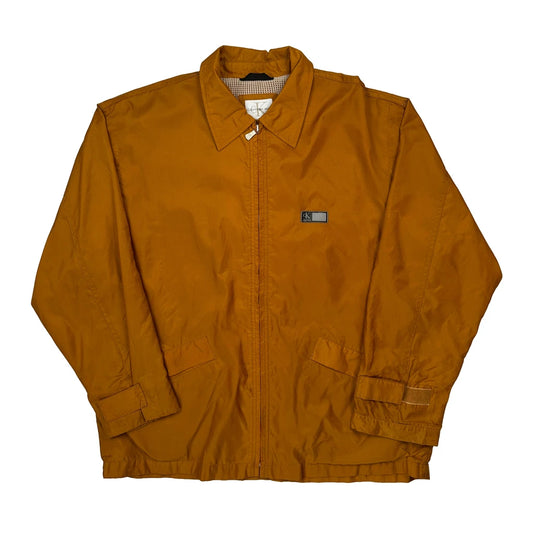 Calvin Klein Jeans Windbreaker - Medium Orange Polyester
