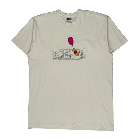 Vintage Winnie The Pooh Cartoon T-Shirt - XL White Cotton