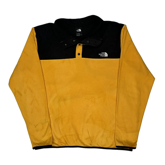 The North Face Collared Fleece - XL Yellow Polyester