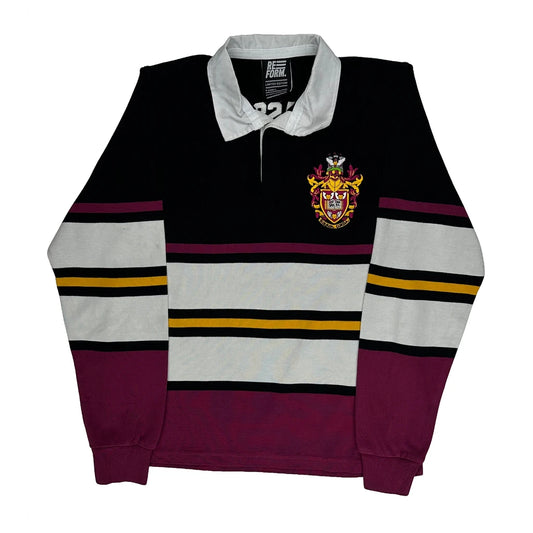 Class Of 19 Reform Striped Rugby Shirt - XS Black Cotton