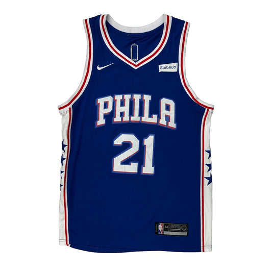 Philadelphia 76Ers Nike Nba Jersey - Large Blue Polyester