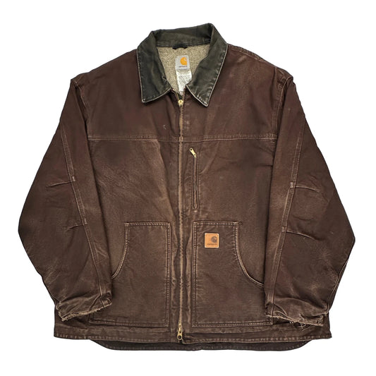 Carhartt Jacket - 3XL Brown Cotton
