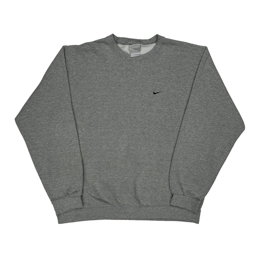 Vintage Made In USA Nike Sweatshirt - XL Grey Cotton Blend