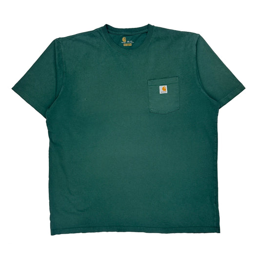 Vintage Carhartt T-Shirt - 2XL Green Cotton