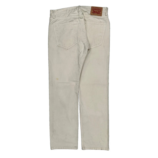 505 Levis Jeans - 30W 30L White Cotton