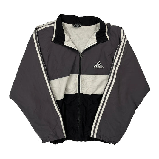 Adidas Track Jacket - XL Grey Polyester