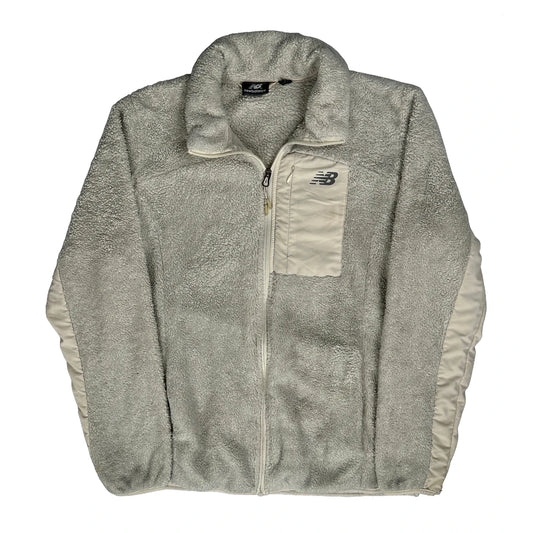 New Balance Fleece Jacket - Large Grey Polyester