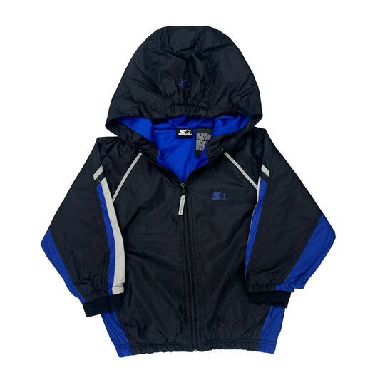 Age 4 Starter Windbreaker - Small Black Nylon
