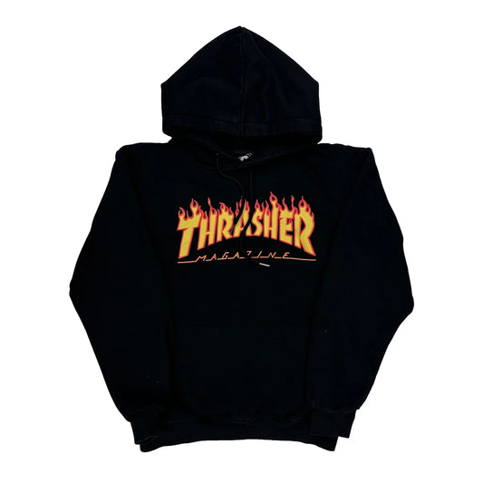Magazine Thrasher Graphic Hoodie - Large Black Cotton