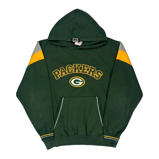 Vintage Packers Nfl Hoodie - Large Green Cotton