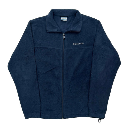 Columbia Fleece Jacket - Large Blue Polyester