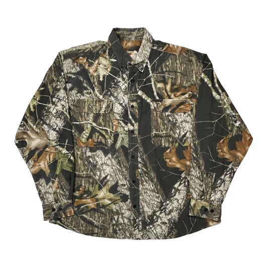 Mossy Oak Flannel Shirt - XL Camo Cotton