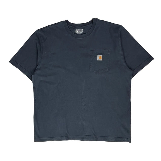 Carhartt T-Shirt - XL Navy Cotton