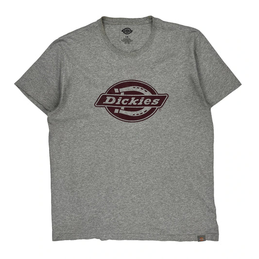 Dickies T-Shirt - Large Grey Cotton