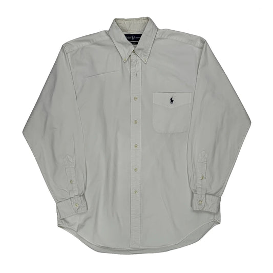 Blake Ralph Lauren Shirt - Medium White Cotton