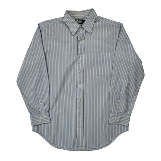 Polo By Ralph Lauren Striped Shirt - Large Blue Cotton
