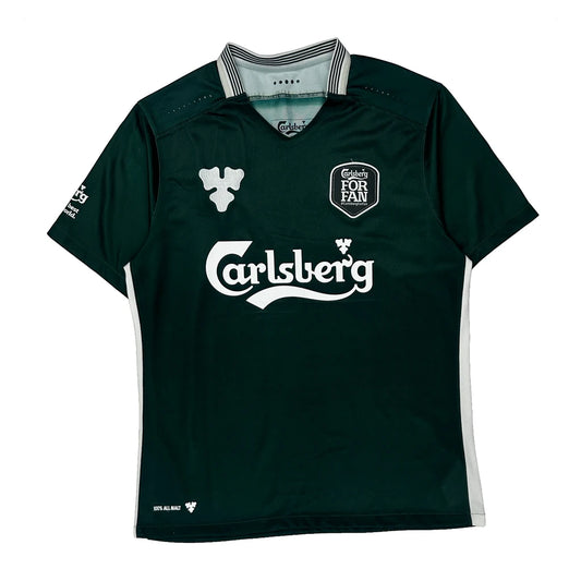 Denmark Carlsberg Football Shirt - Large Green Polyester