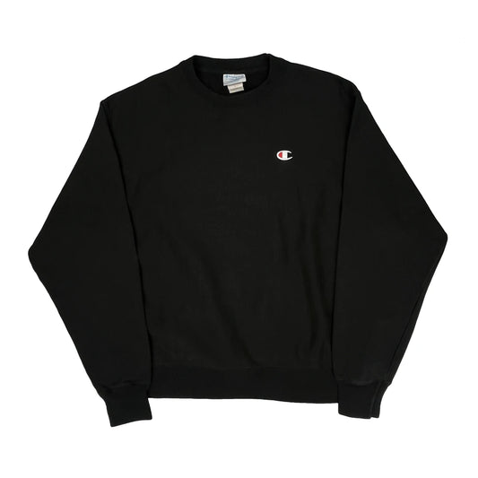 Reverse Weave Champion Sweatshirt - Large Black Cotton Blend