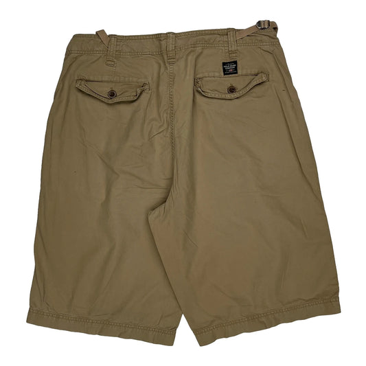 Vintage Polo Jeans Ralph Lauren Chino Shorts - 34W 10L Khaki Cotton