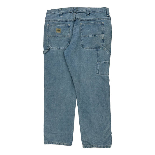 Lee Carpenter Jeans - 36W 30L Blue Cotton Blend