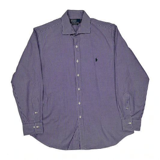 Polo By Ralph Lauren Checked Shirt - XL Purple Cotton