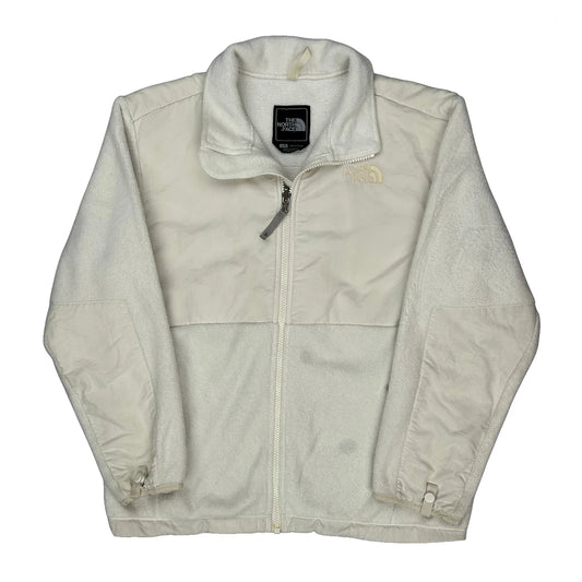 Vintage Girls The North Face Denali Fleece Jacket - Large Cream Polyester