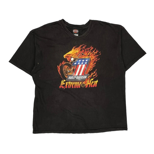 San Diego Harley Davidson Graphic T-Shirt - 2XL Black Cotton