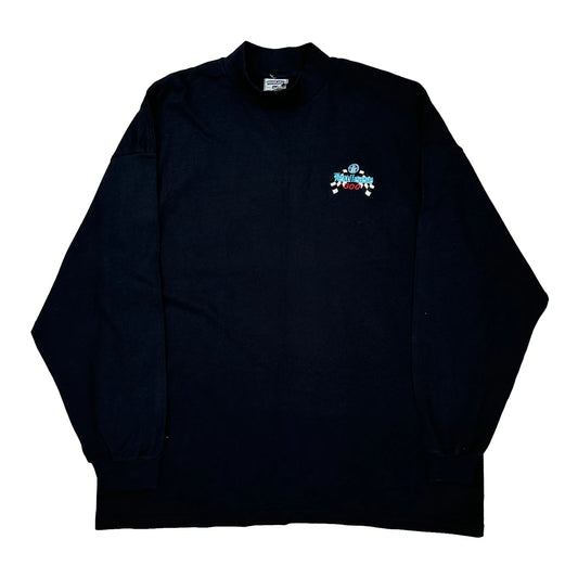 Vintage Lee Long Sleeve T-Shirt - 2XL Black Cotton