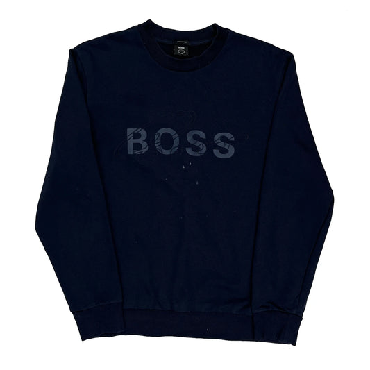 Boss Sweatshirt - Large Navy Cotton