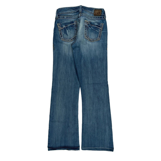 Vintage Bke Boot Cut Jeans - 28W UK 6 Blue Cotton