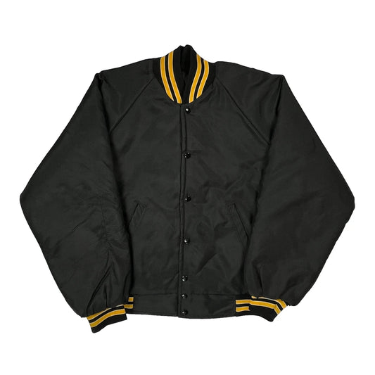90S Made In USA Tomah Indians Metro Sports College Varsity Jacket - Large Black Polyester