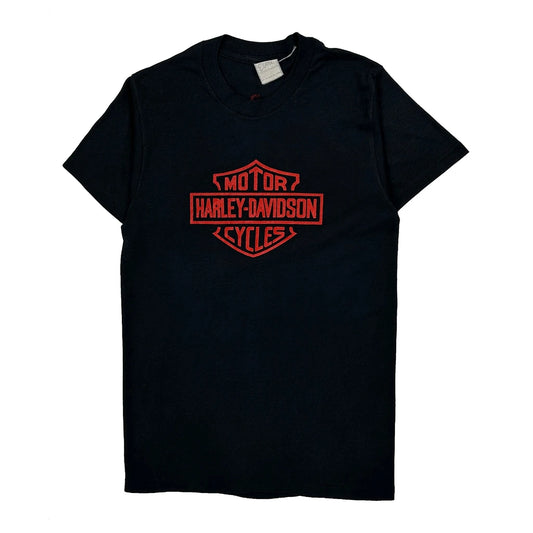 Motorcycles Harley Davidson Graphic T-Shirt - 2XS Black Cotton
