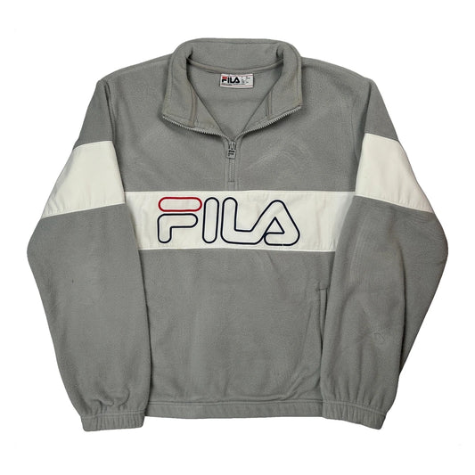 Fila Spellout Fleece - Large Grey Polyester