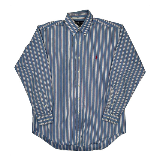 Blake Ralph Lauren Striped Shirt - Medium Blue Cotton