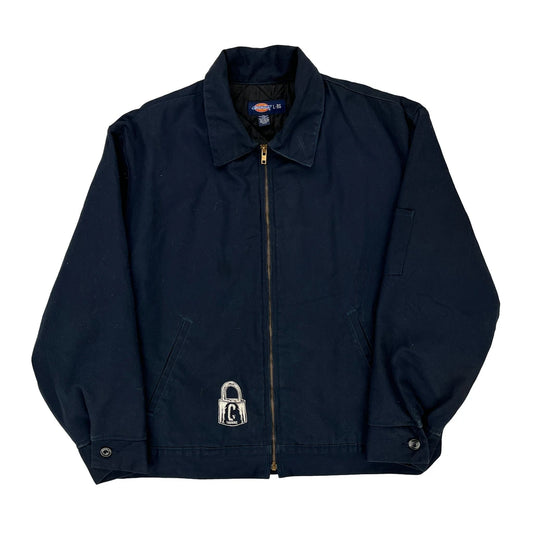 Conscience Text On Back Dickies Jacket - Large Navy Cotton