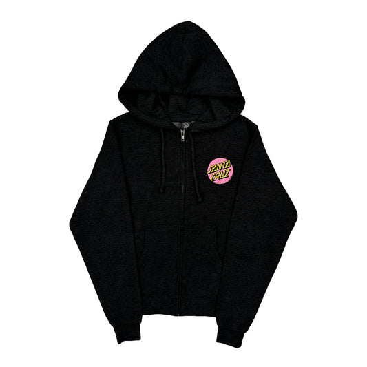 Santa Cruz Graphic Hoodie - Small Black Cotton Blend