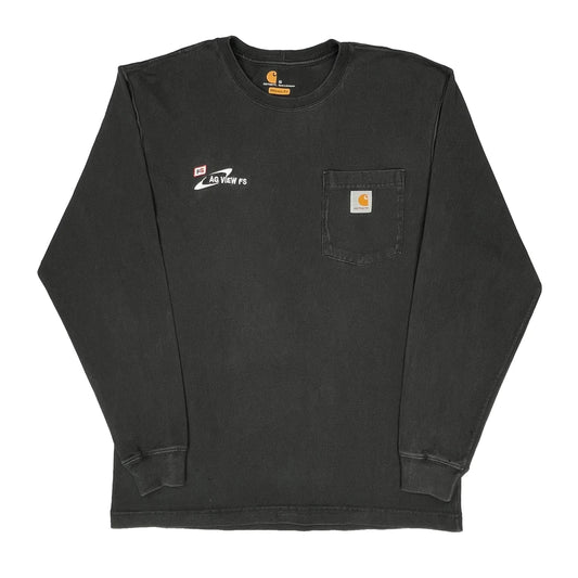 Ag View Fs Carhartt Long Sleeve T-Shirt - Medium Black Cotton
