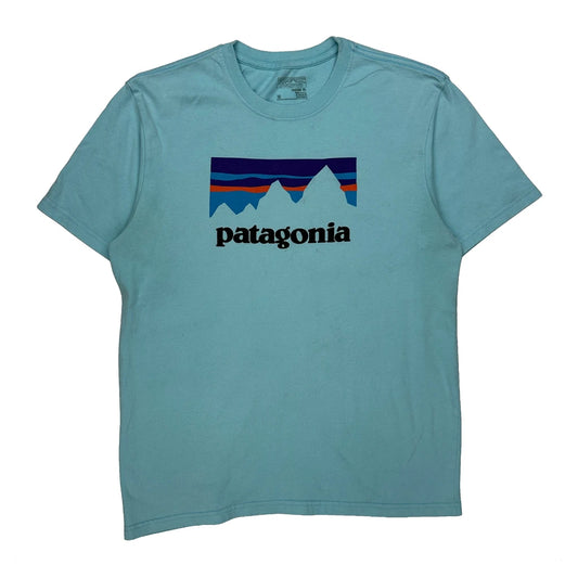 Vintage Patagonia Graphic T-Shirt - Medium Blue Cotton