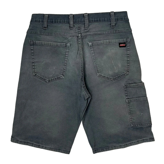 Dickies Baggy Carpenter Shorts - 30W 10L Grey Cotton