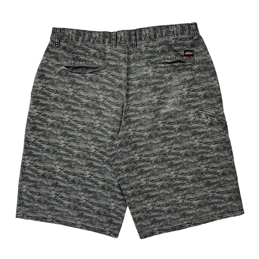 Vintage Dickies Camo Shorts - 34W 12L Grey Cotton