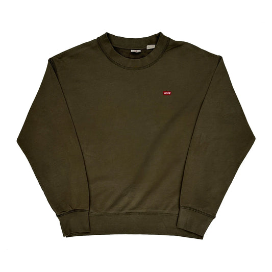 Levis Sweatshirt - Medium Green Cotton