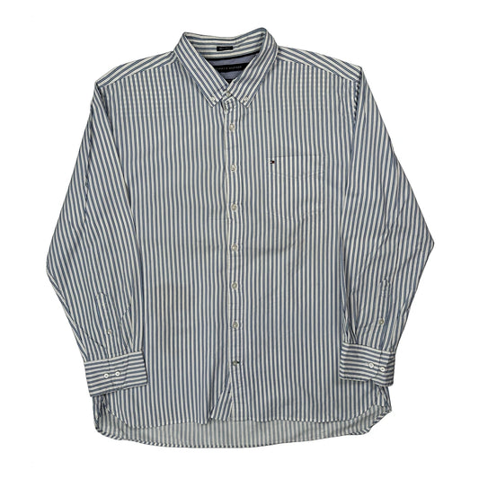 Tommy Hilfiger Striped Shirt - 3XL White Cotton