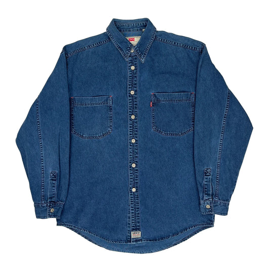 Levis Denim Shirt - Medium Blue Cotton