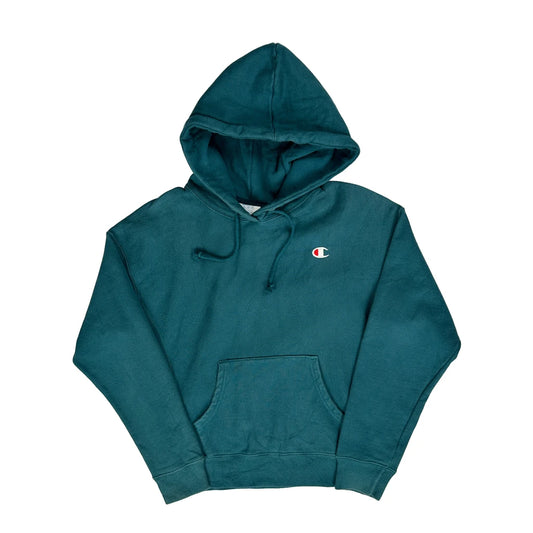Reverse Weave Champion Hoodie - Medium Green Cotton