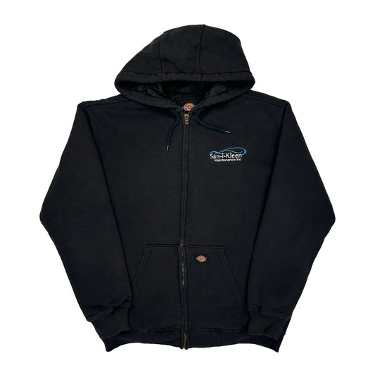 San-I-Kleen Maintenance Inc Dickies Quilt Lined Hoodie - Medium Black Cotton Blend