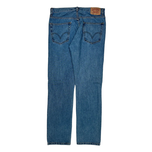 505 Levis Jeans - 33W 34L Blue Cotton