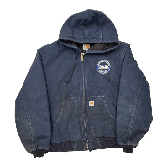Industrial Services Carhartt Jacket - Large Blue Cotton