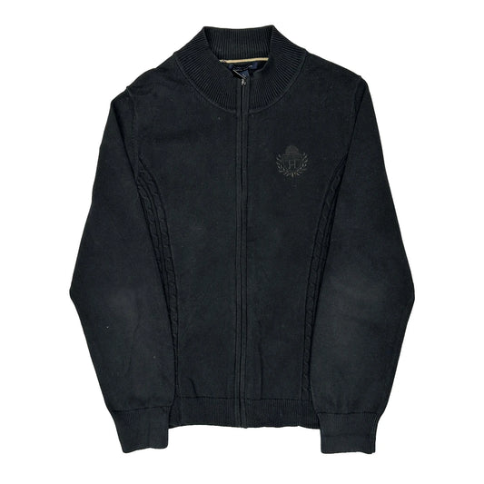 Tommy Hilfiger Zip Up - XL Black Cotton