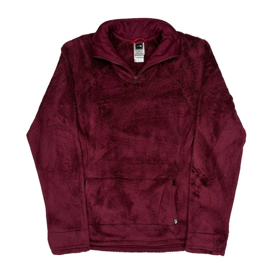 Vintage The North Face Fleece - Large Burgundy Polyester