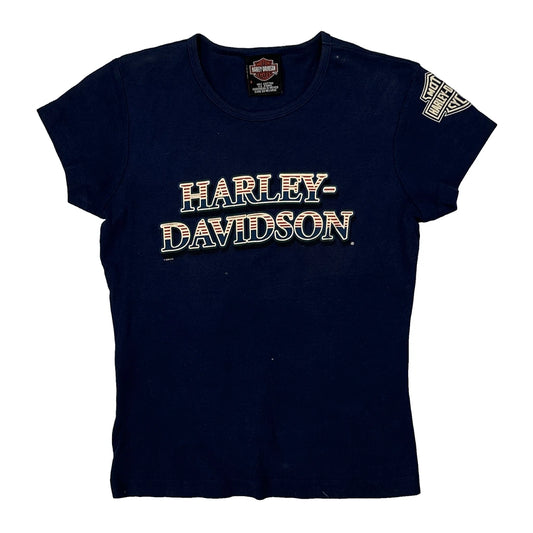 Ted'S Harley-Davidson Harley Davidson Graphic T-Shirt - Small Blue Cotton
